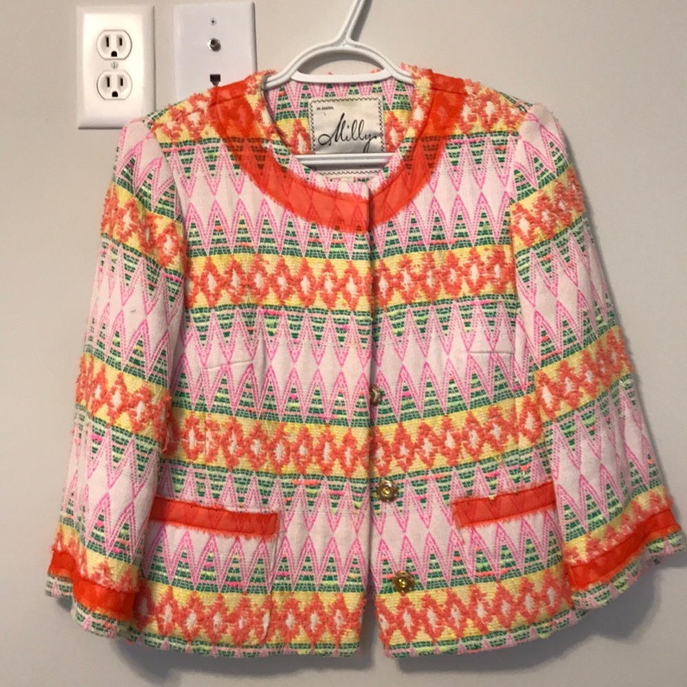 Milly jacket. Size 2. 3/4 sleeves.